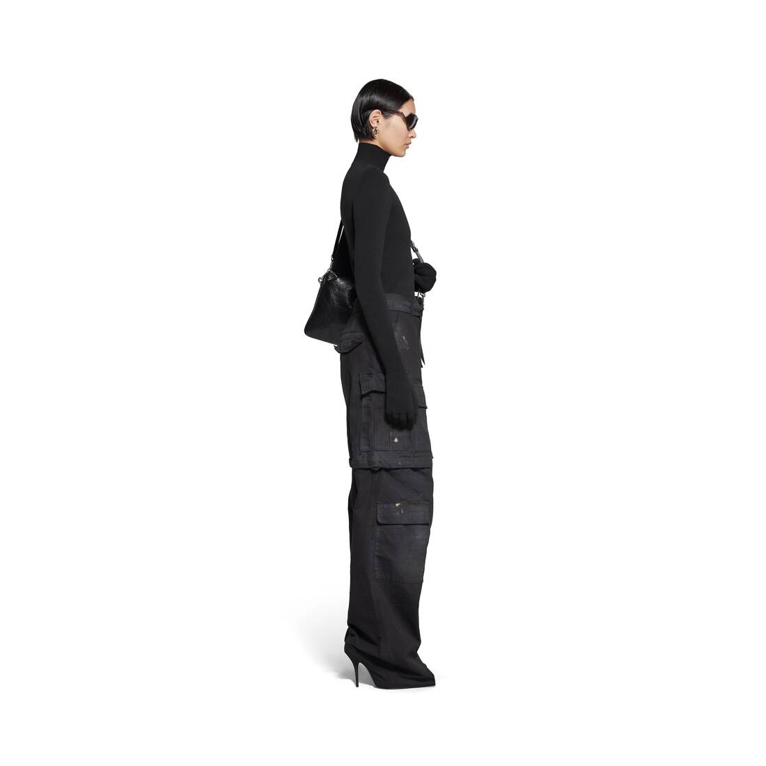 Women's Balenciaga Knife Cargo Pantashoes in Black | Balenciaga US