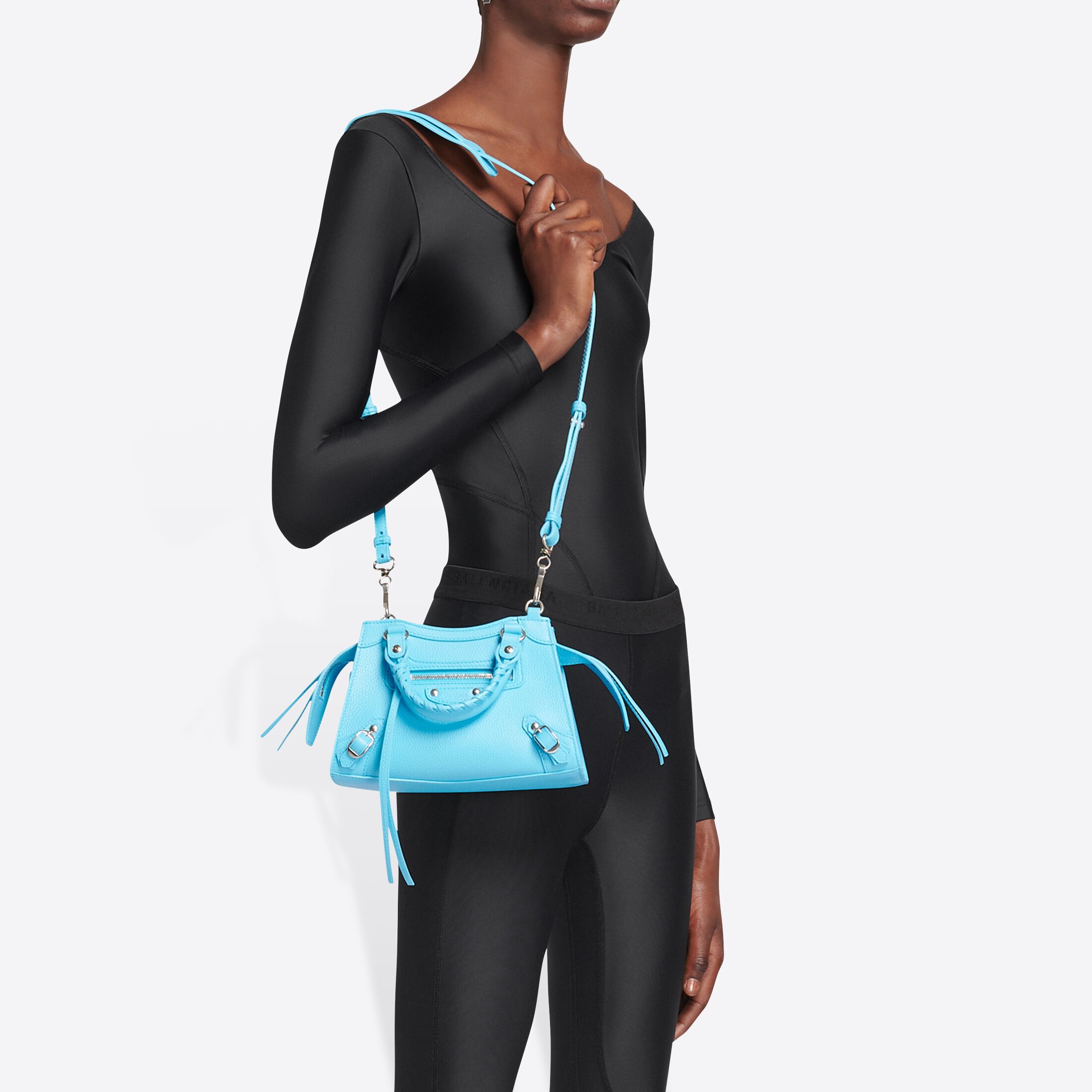 Women's Neo Classic Mini Top Handle Bag in Azur Balenciaga US