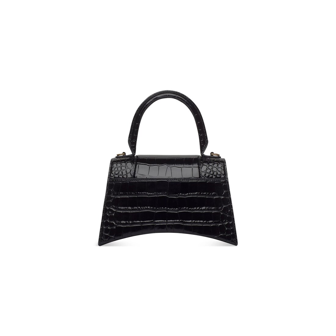 croc embossed handbag