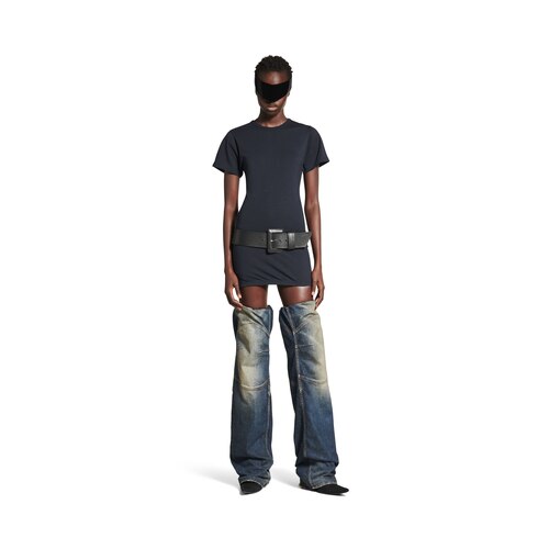 figurbetontes t-shirt-kleid