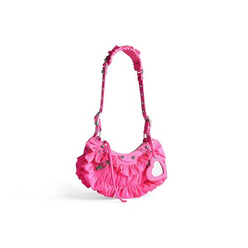 le cagole xs shoulder bag with ruffles 