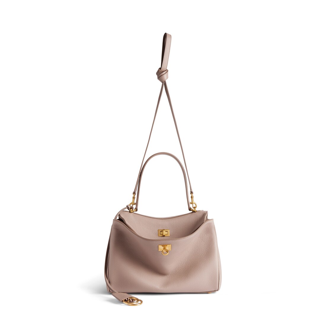 2025秋◆BALENCIAGA◆Rodeo ハンドバッグ スモール グレインド ホワイト の ウィメンズ Rodeo ハンドバッグ スモール グレ