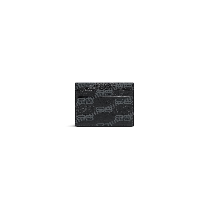 signature card holder bb monogram coated canvas