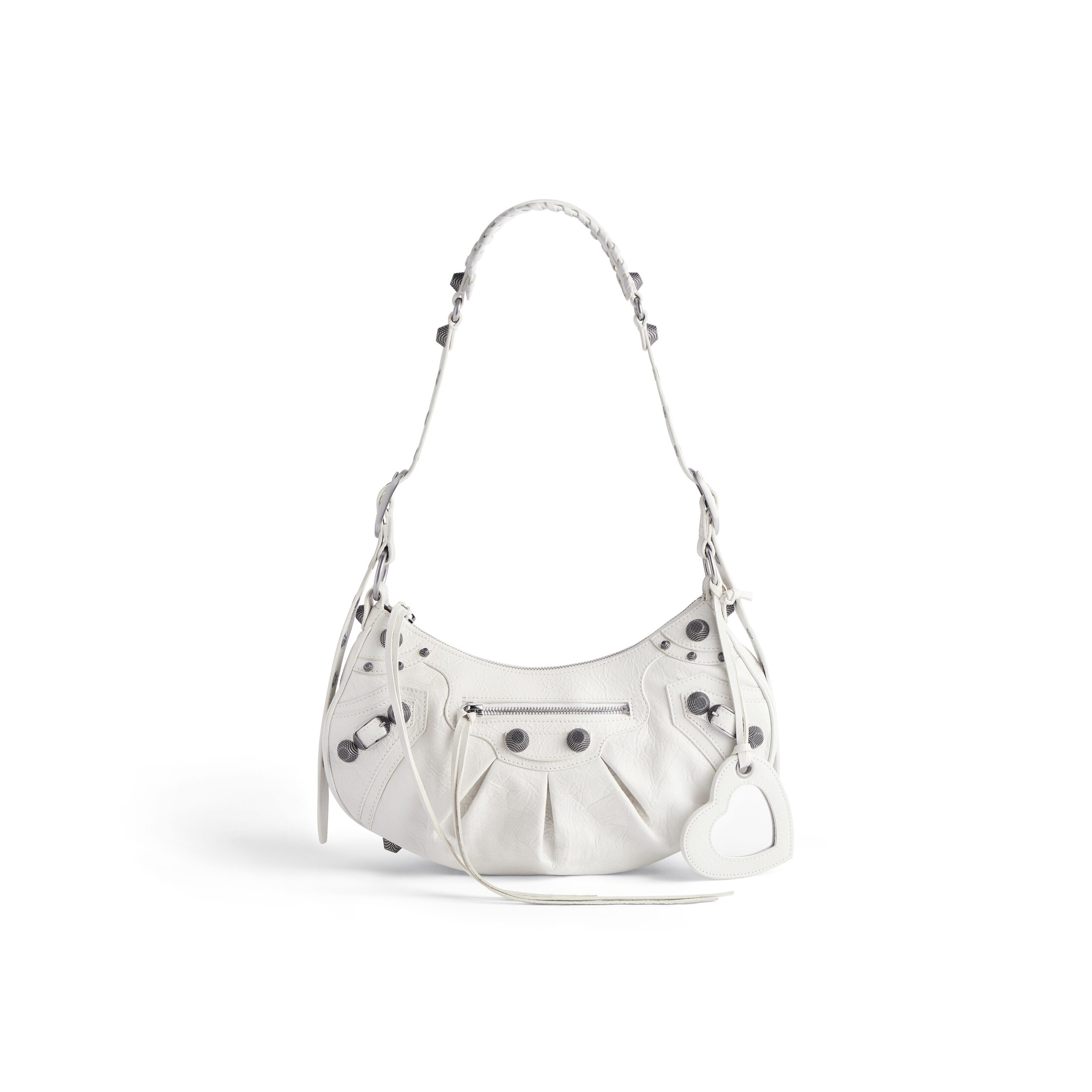 Balenciaga Sac Porté Épaule Le Cagole Petit Modèle - Blanc - Femme - Cuir D'Agneau