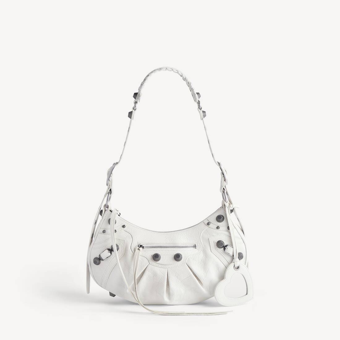 Women's Le Cagole Shoulder Bag Small in White Balenciaga US