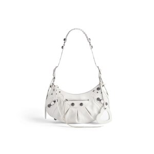 Women's Le Cagole Shoulder Bag Small in White | Balenciaga CA