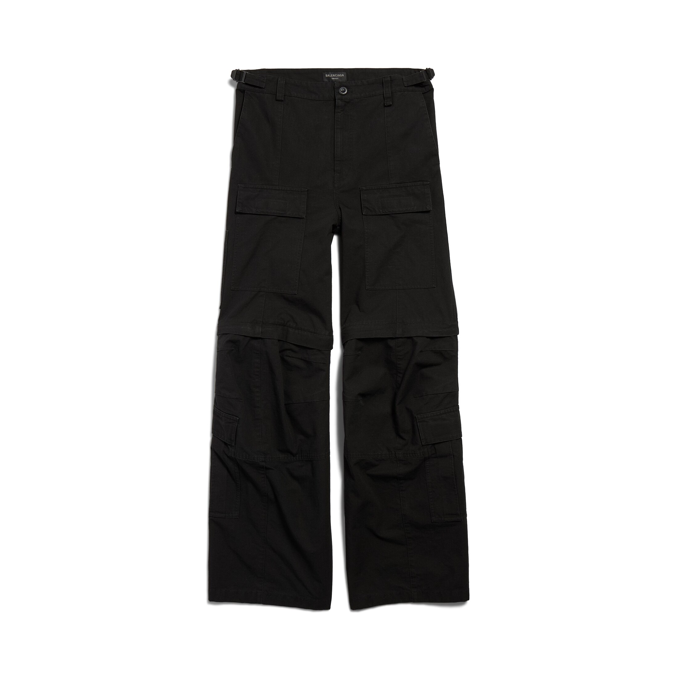 Balenciaga Flared Cargo Pants - Black - Man - L - Cotton