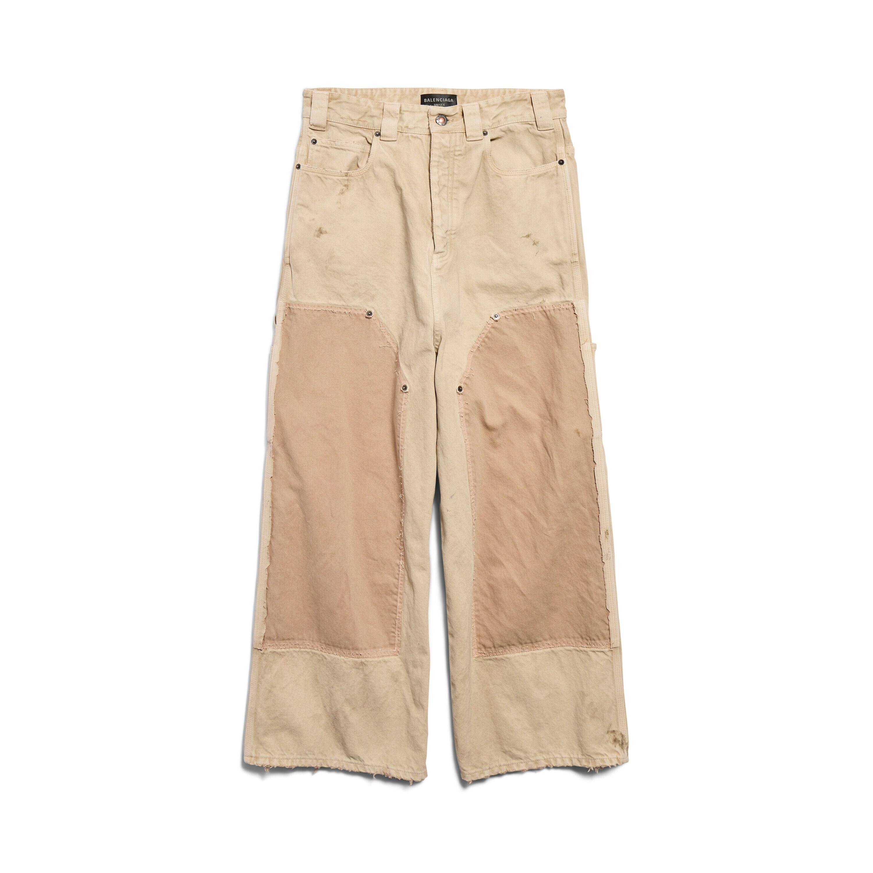 Men's Ripped Off Baggy Pants in Black/green/red | Balenciaga US