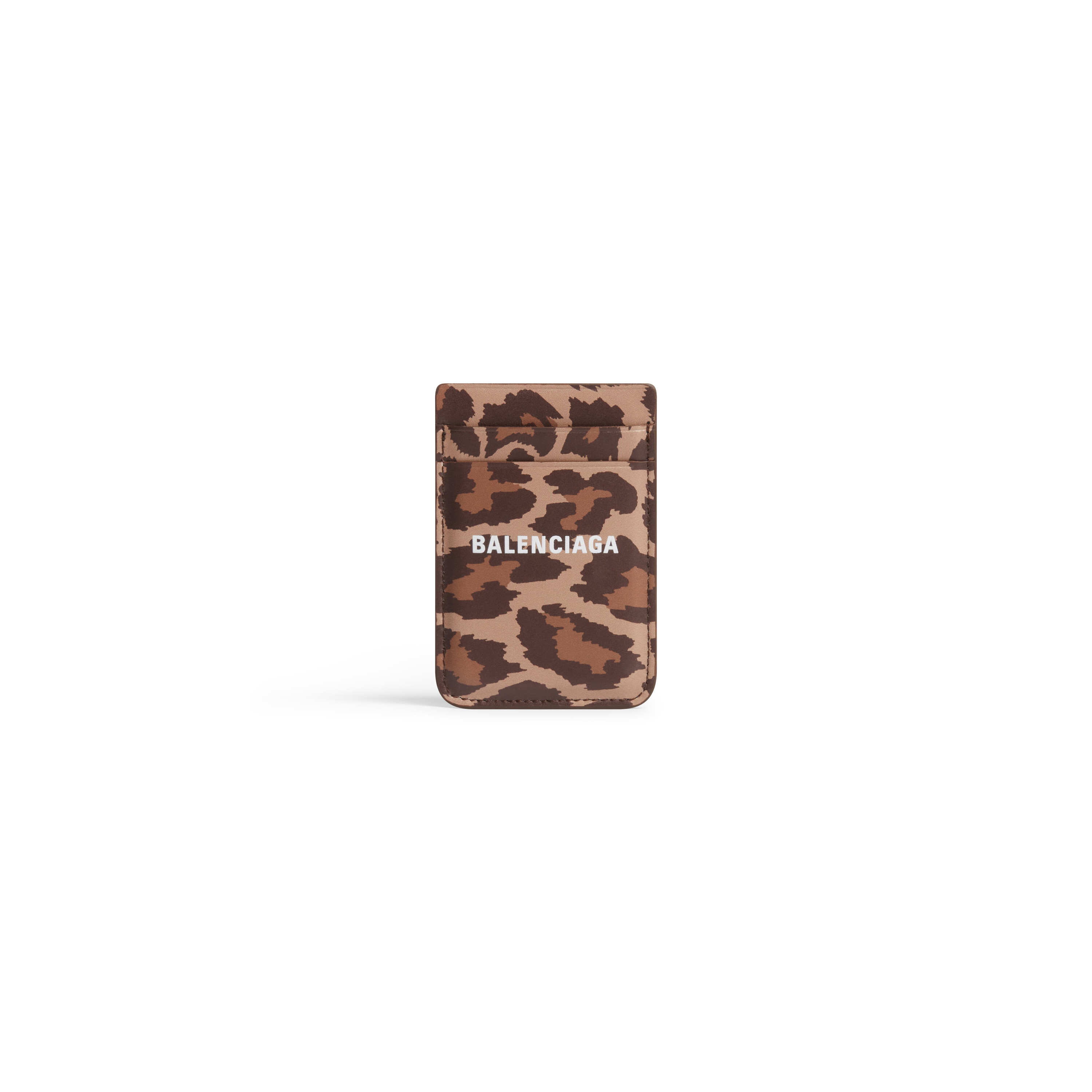Leopard-print card holder