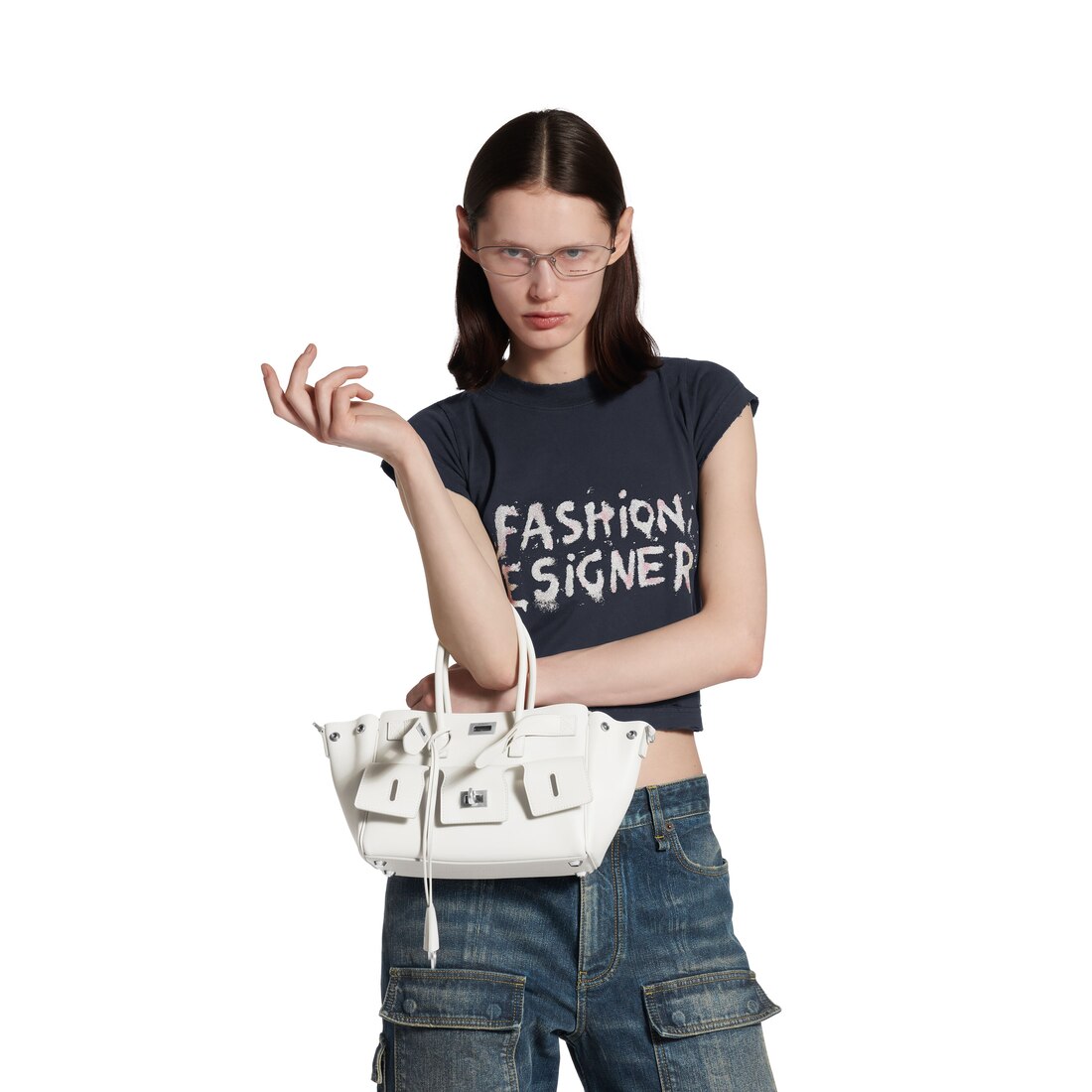 BALENCIAGA ヘルエアミニキャリオルハック 8357322ABAW 1000 Women's Bel Air Carry All Bag Mini in Black | Balenciaga US