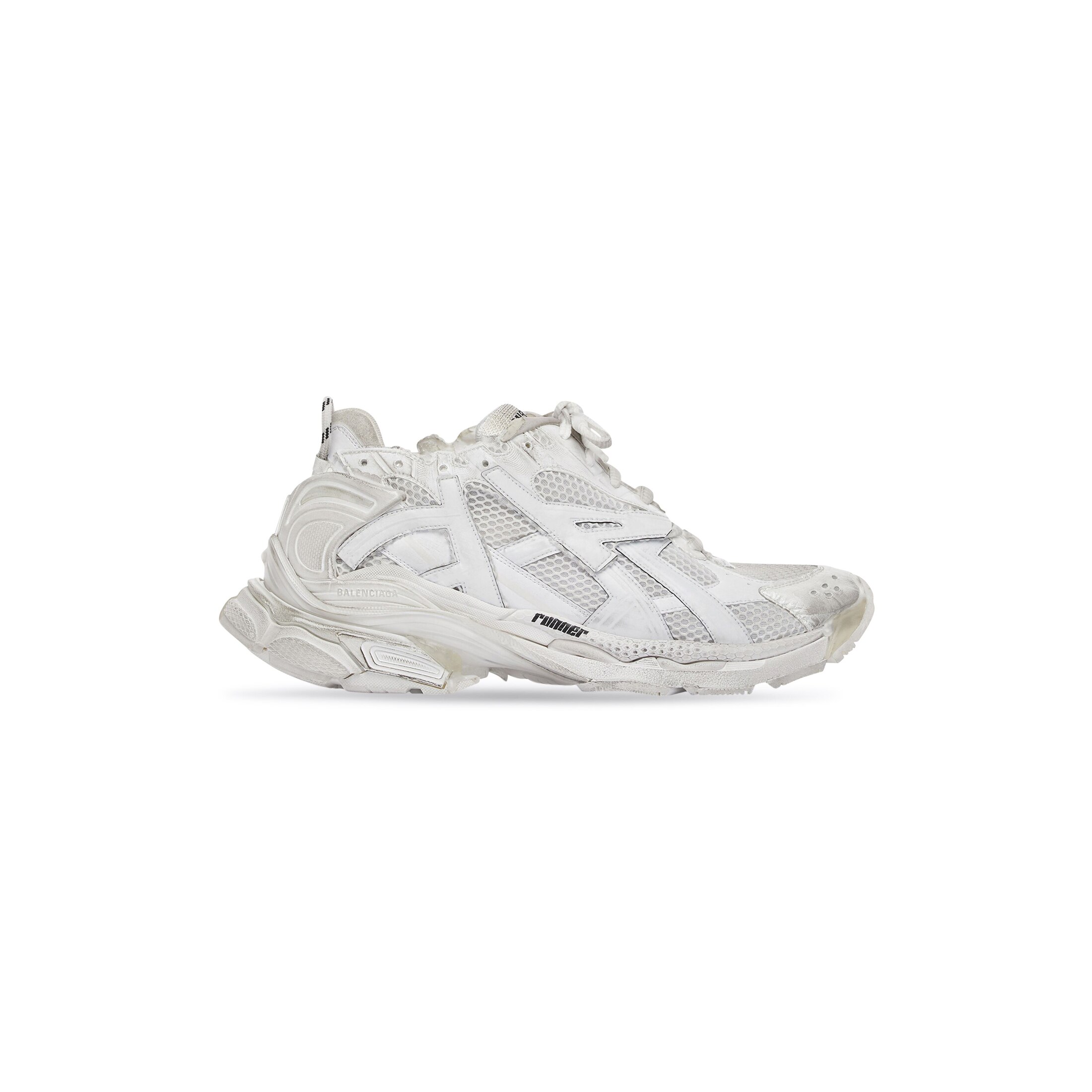 Balenciaga Runner Zapatillas - Blanco - Hombre - 40 - Poliuretano, Poliéster