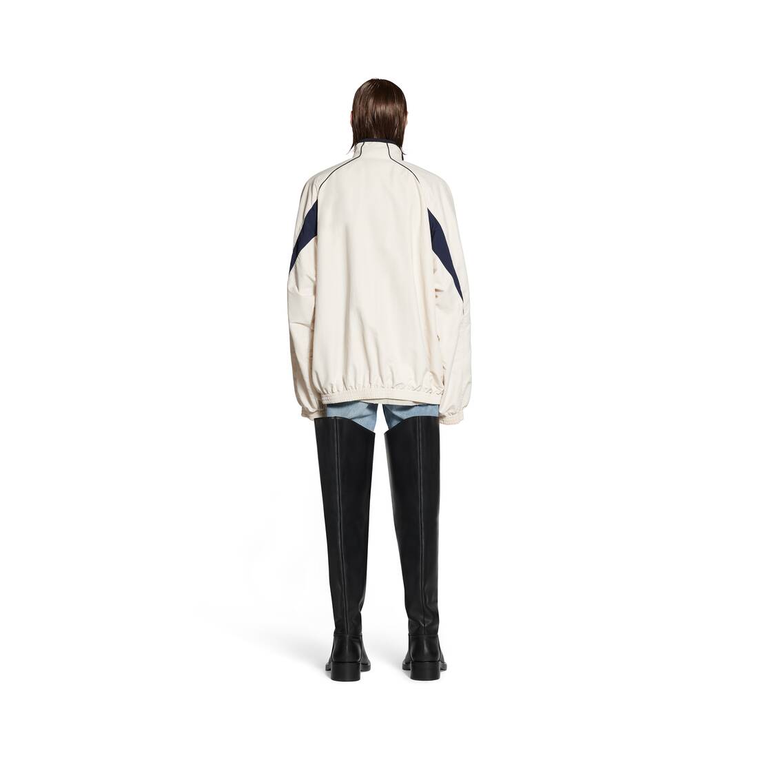 3b Sports Icon Medium Fit Tracksuit Jacket in White | Balenciaga GB
