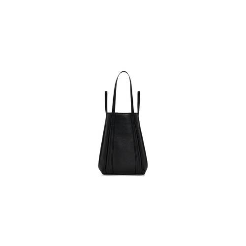 everyday small north-south shoulder tote bag in grained calfskin 