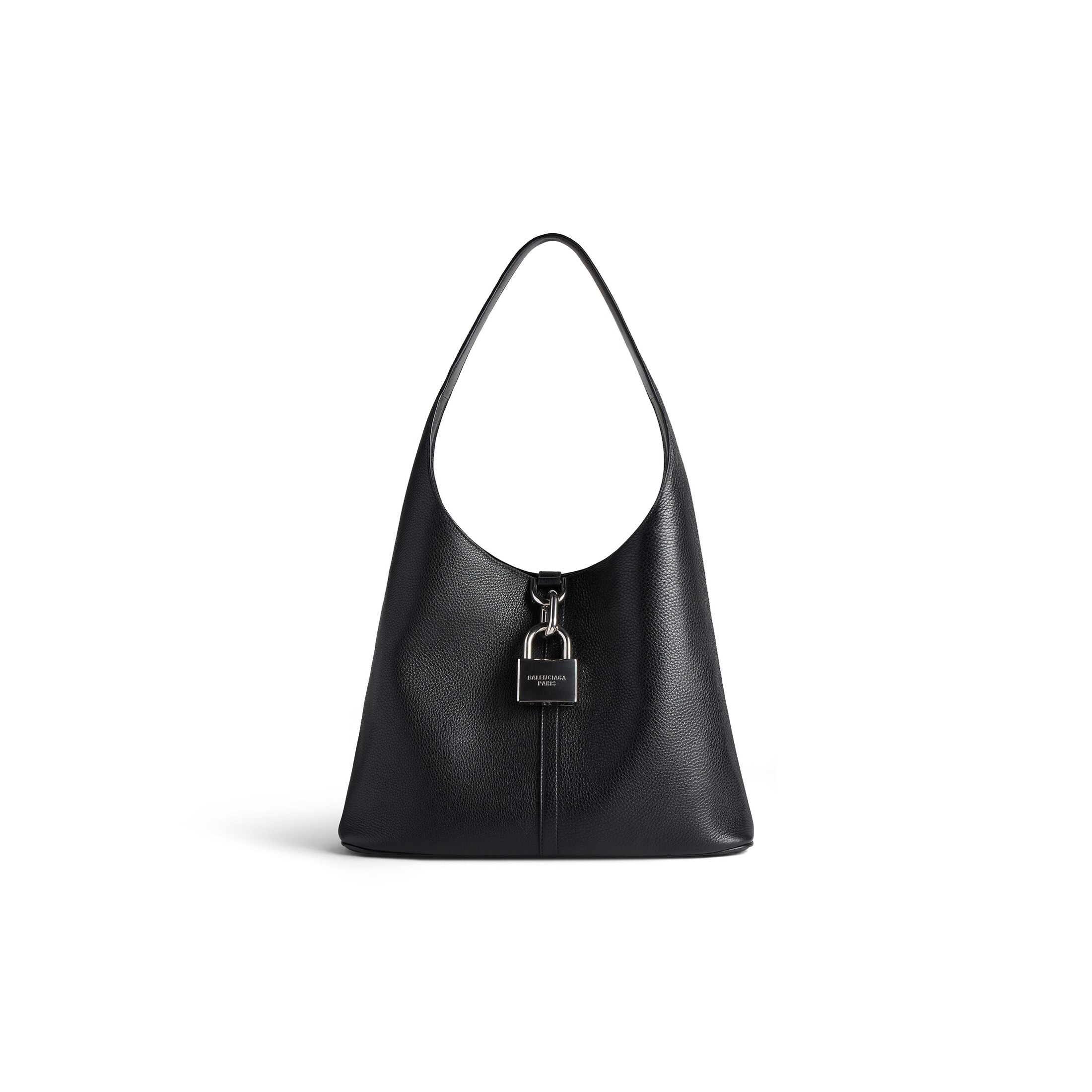 Balenciaga Locker Medium North-South Hobo Bag - Black - Woman - Calfskin