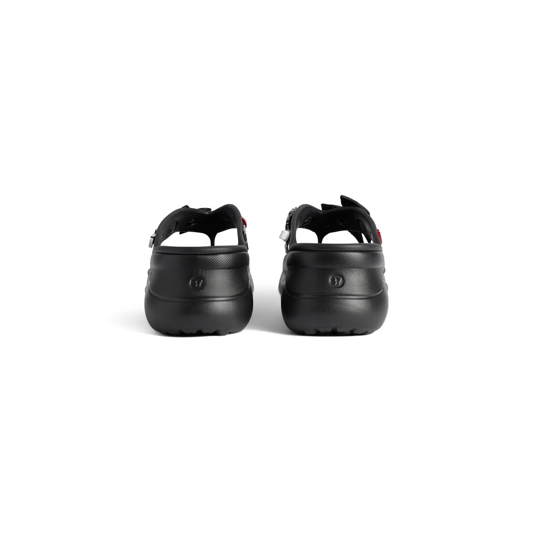 BALENCIAGA ブラック ウィメンズ Crocs トング Jibbitz Women's Crocs™ Thong Jibbitz™ in Black | Balenciaga US