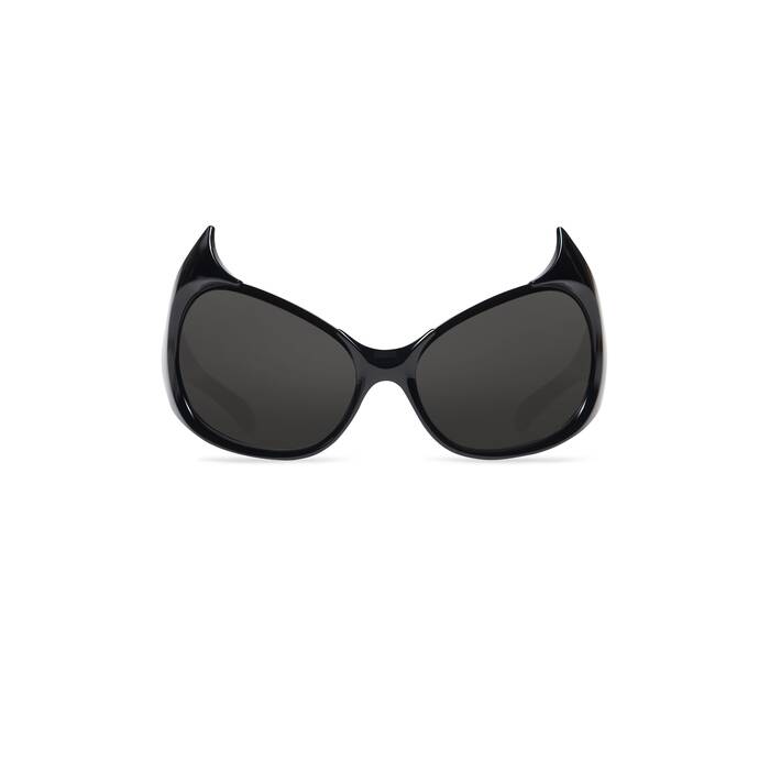 Balenciaga Black Bb Rectangular Sunglasses for Men  Lyst