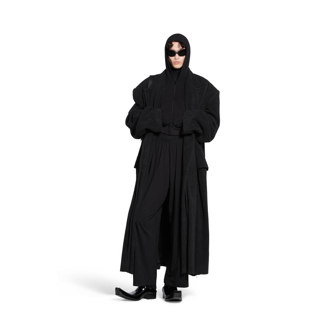 Men's Maxi Coat in Black