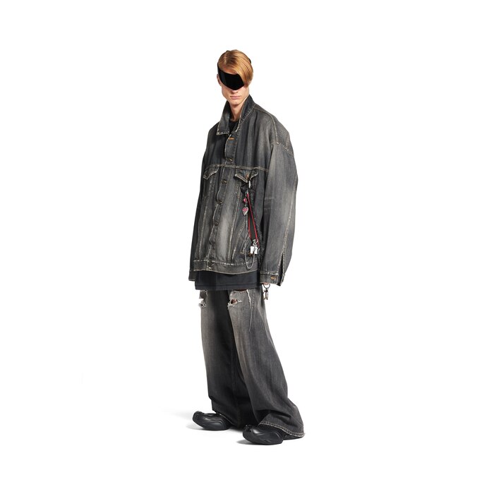 oversized charms牛仔夹克