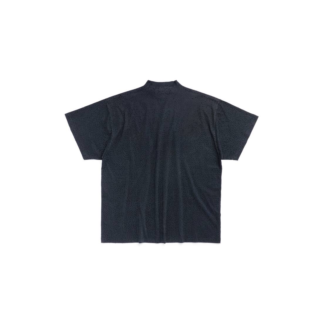 T-shirt Oversized in Black Faded