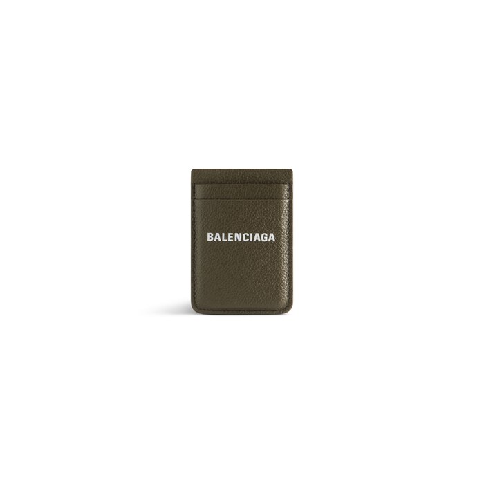 Balenciaga Men's Cash Folded Card Holder with Bill Clip