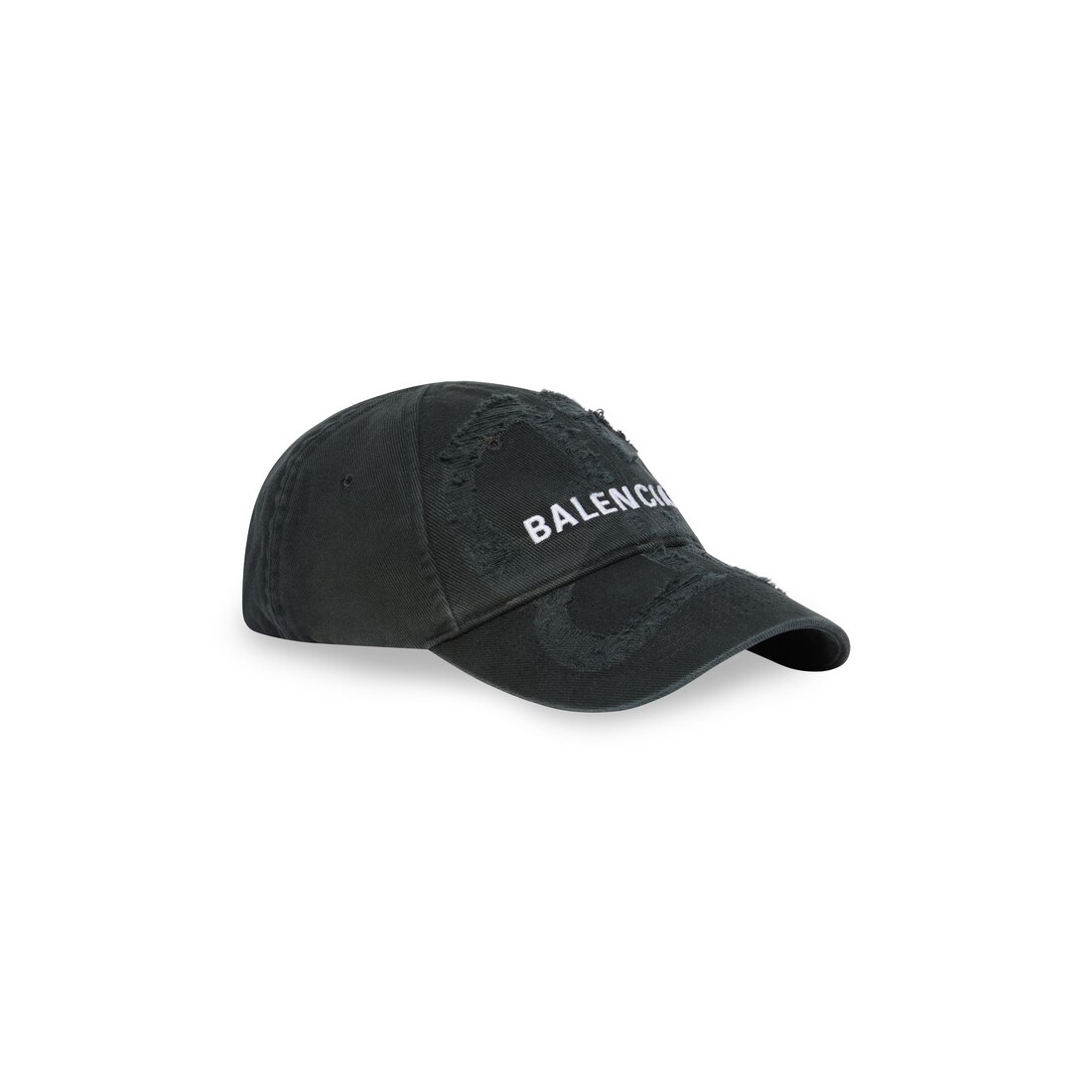 Bb Laser Destroyed Cap in Black | Balenciaga US