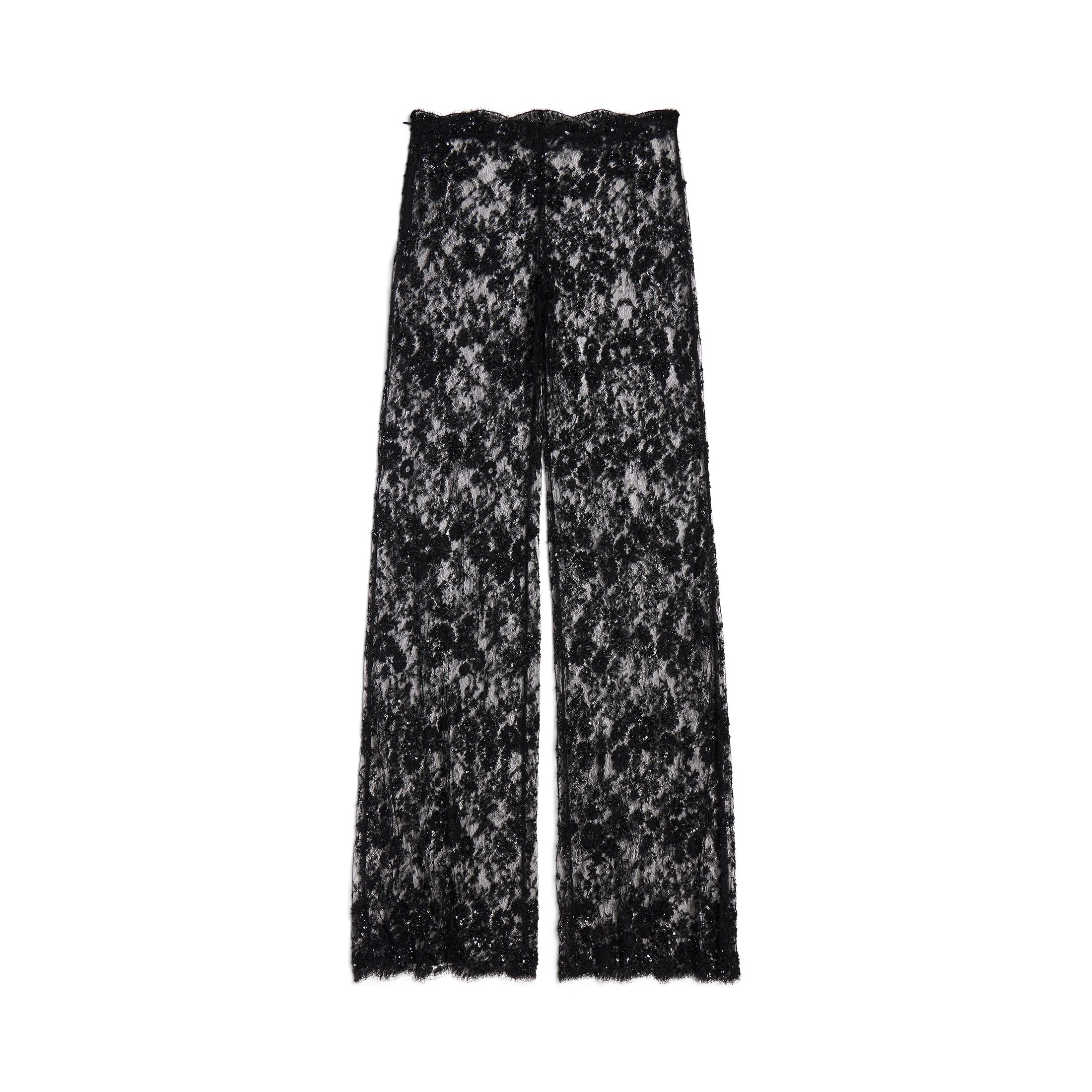 embroidered lace pants