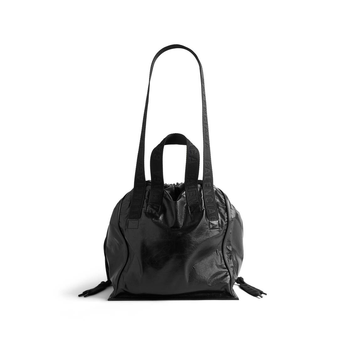 발렌시아가 남성 블랙 카고 미디엄 토트 백 7879412AA311000