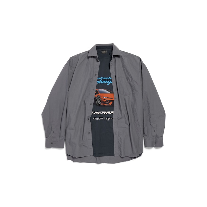 balenciaga i automobili lamborghini layered shirt