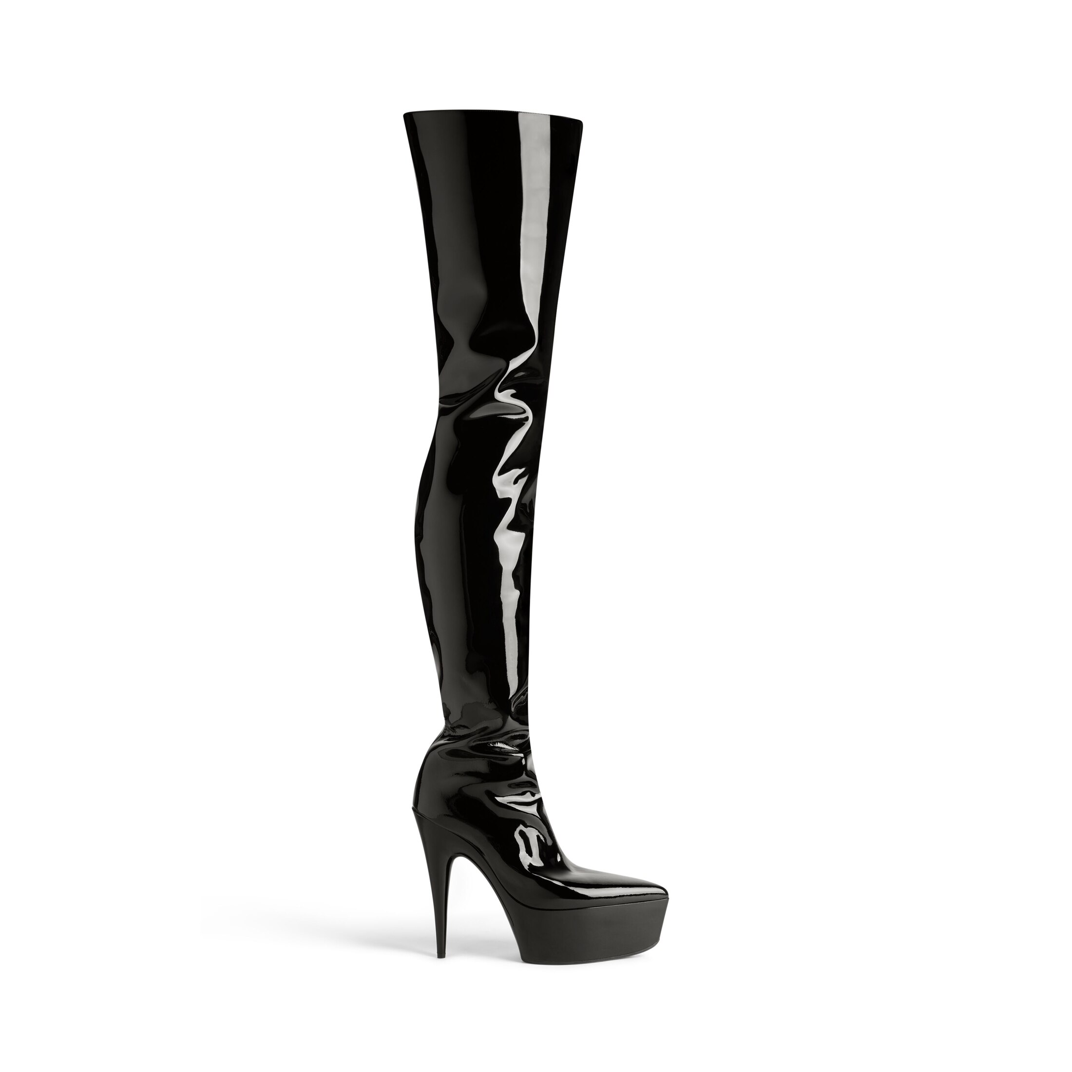 Balenciaga Sunset 150mm Over The Knee Boot - Black - Woman - 41 - Calfskin