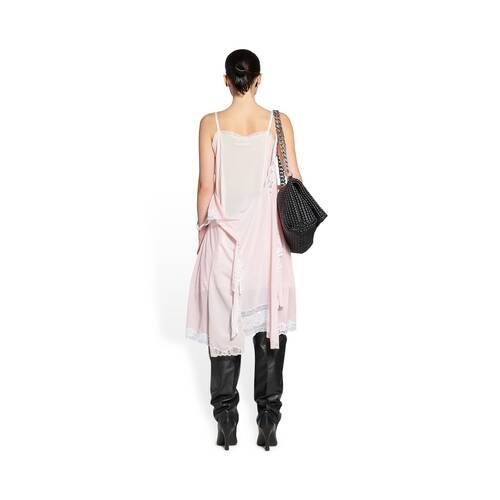 patched slip dress 
