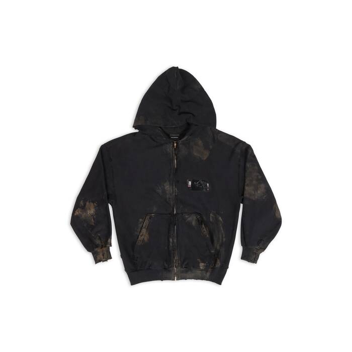 gaffer zip-up hoodie small fit