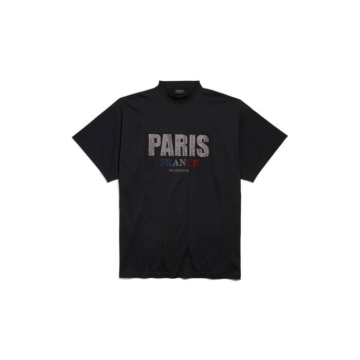 paris strass t-shirt oversized