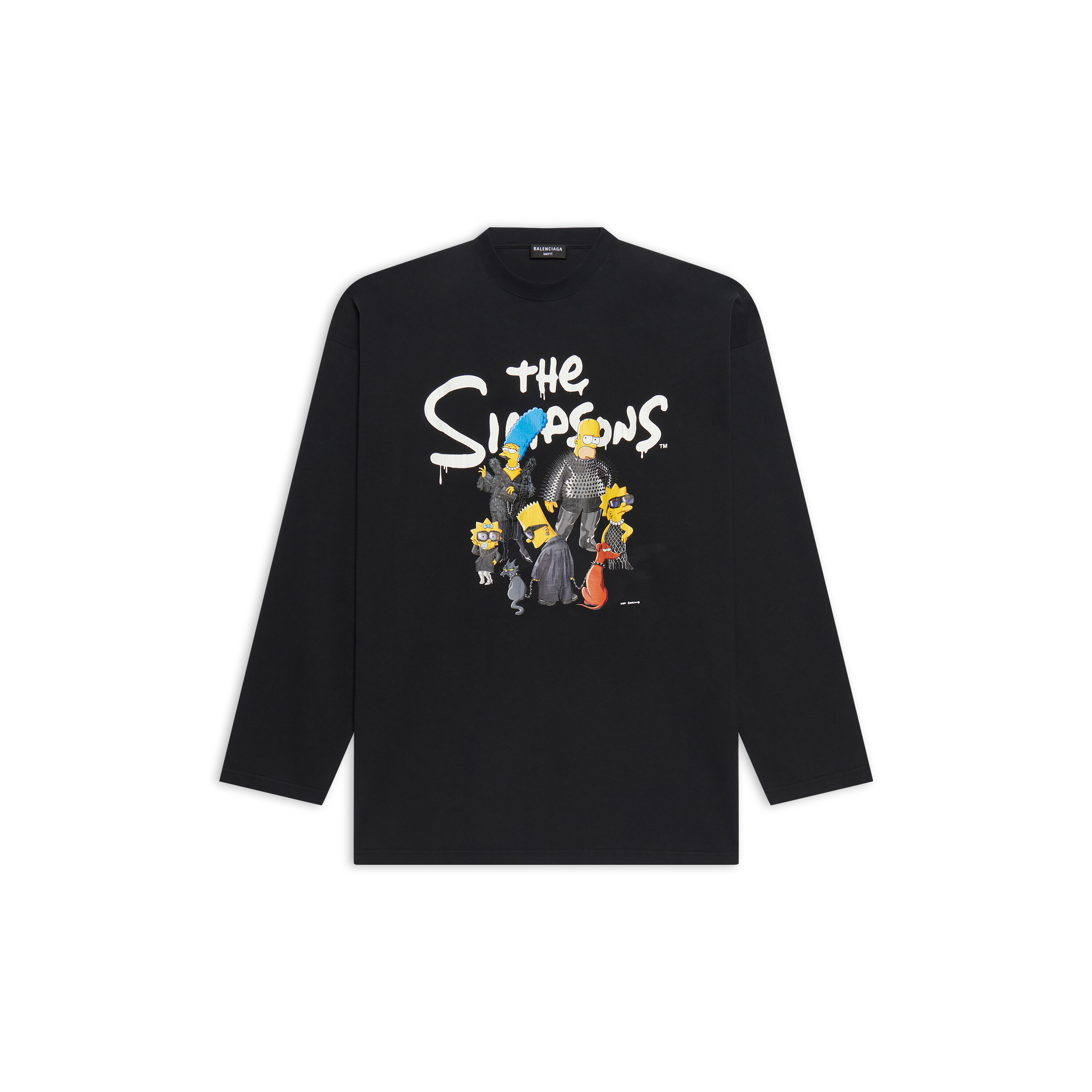 the simpsons tm & © 20th television long sleeve t-shirt oversized