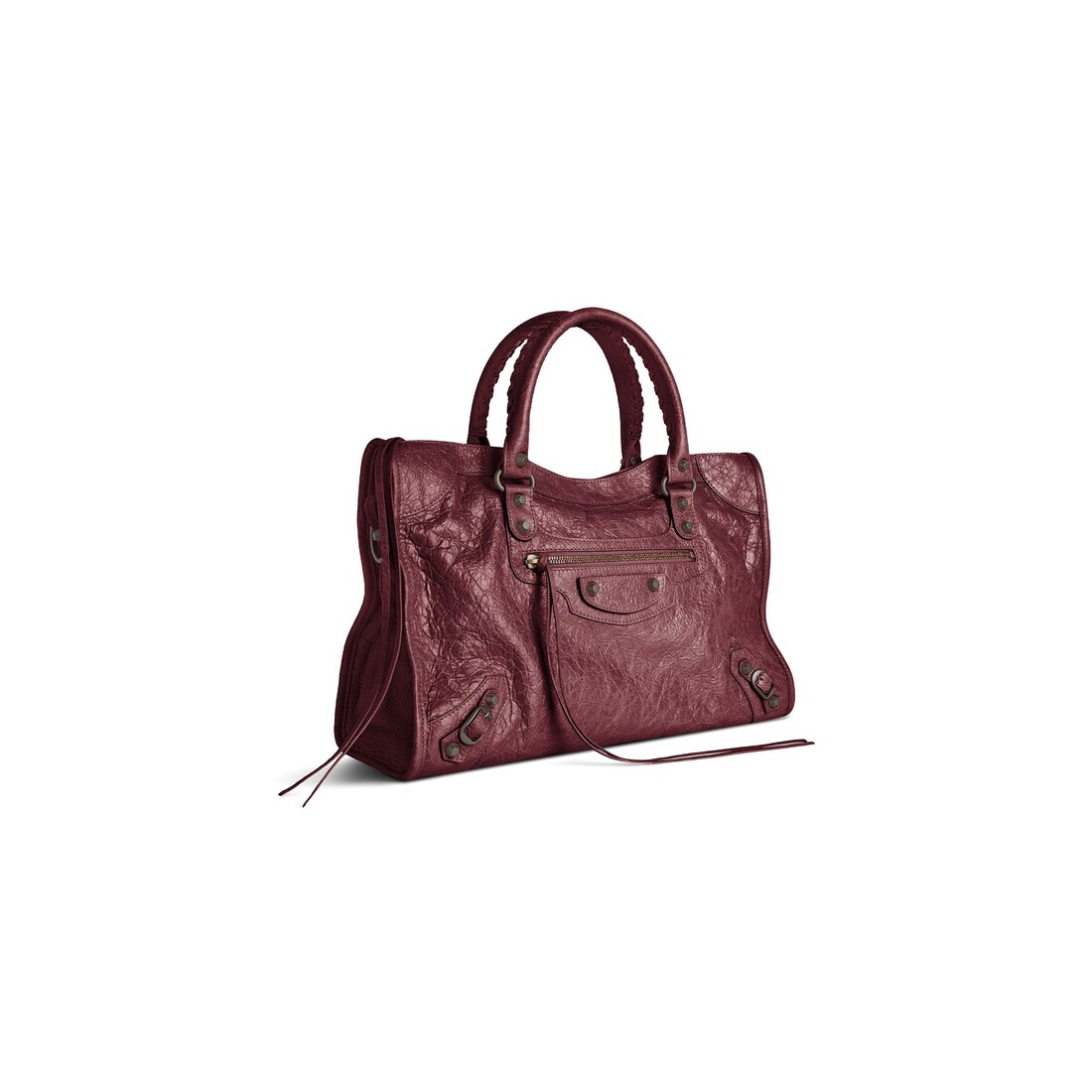 Women s Le City Medium Bag in Dark Burgundy Balenciaga CA