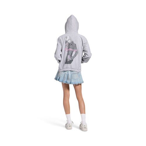 balenciaga music | britney spears series hoodie zippé fit regular 