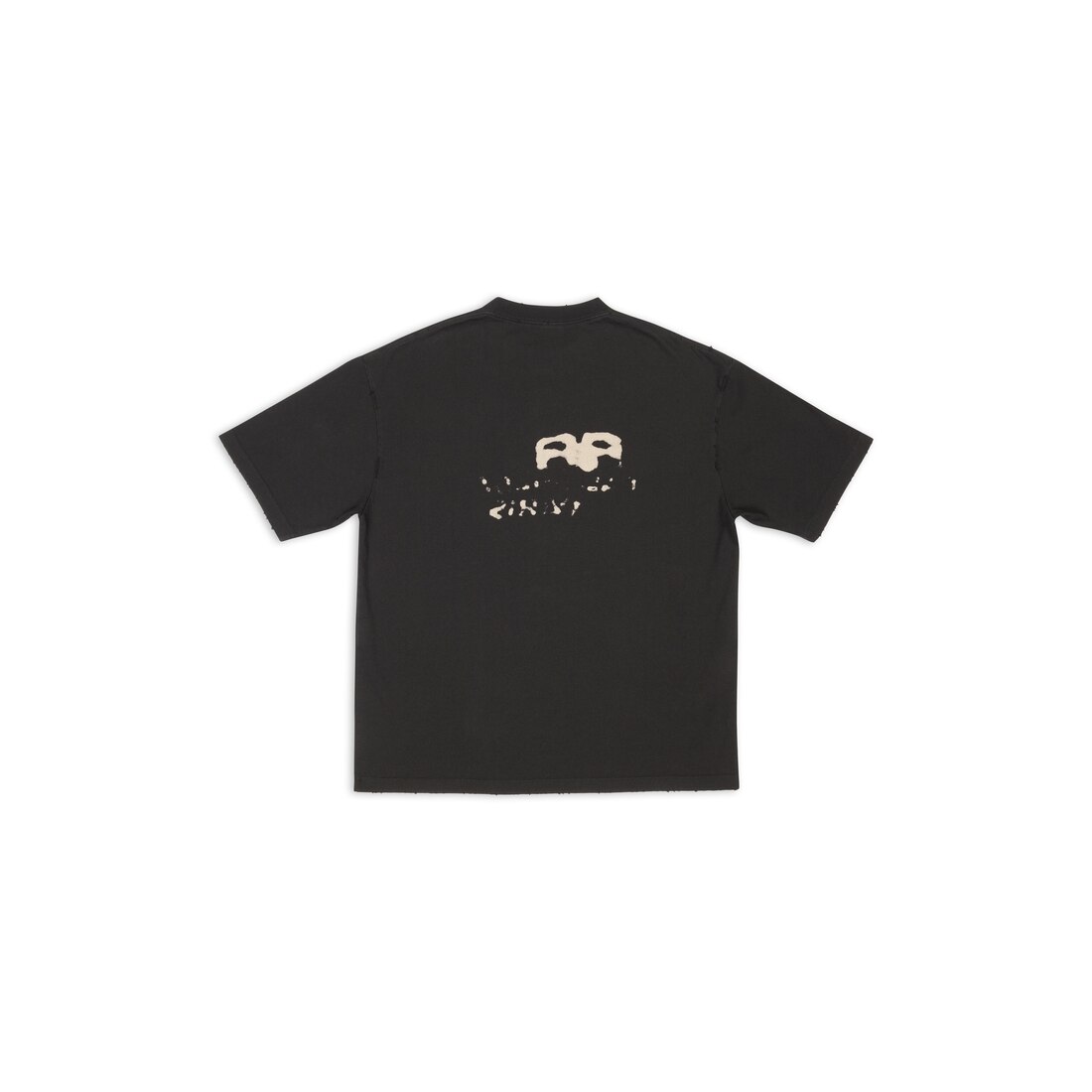 Hand Drawn Bb Icon T-shirt Medium Fit in Black | Balenciaga US