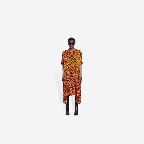 year of the tiger oversized button dress