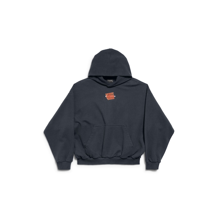 taped balenciaga back hoodie medium fit