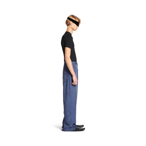 fluid denim pants