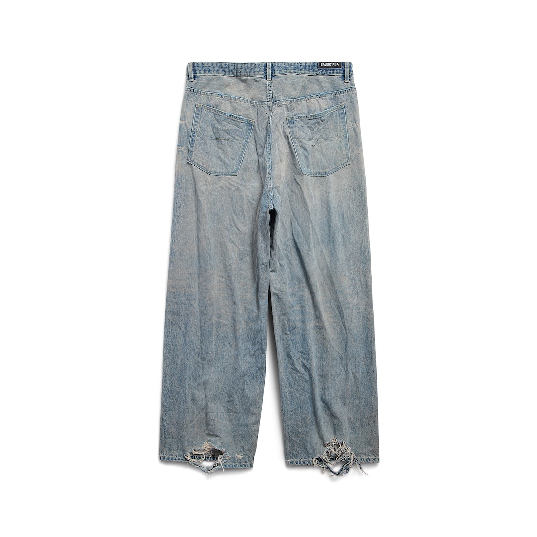 BALENCIAGA Light Blue Baggy Jeans In Denim Woman