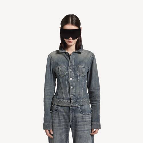 corseted牛仔夹克