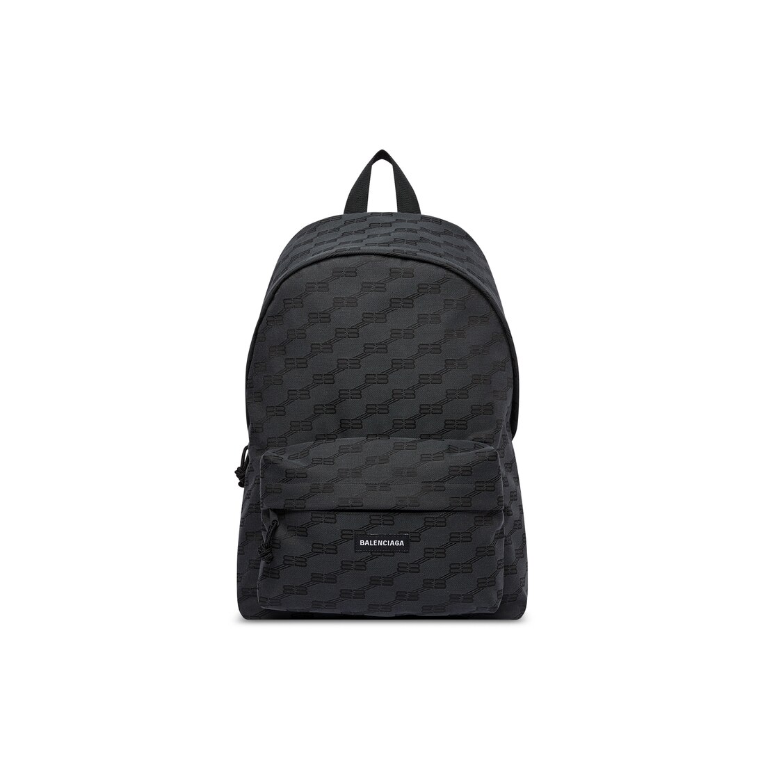 Backpack with jacquard monogram black - Men