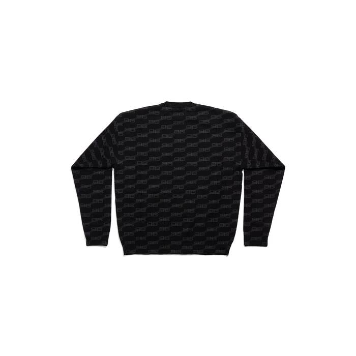 Balenciaga Black BB Paris Icon Sweater for Men
