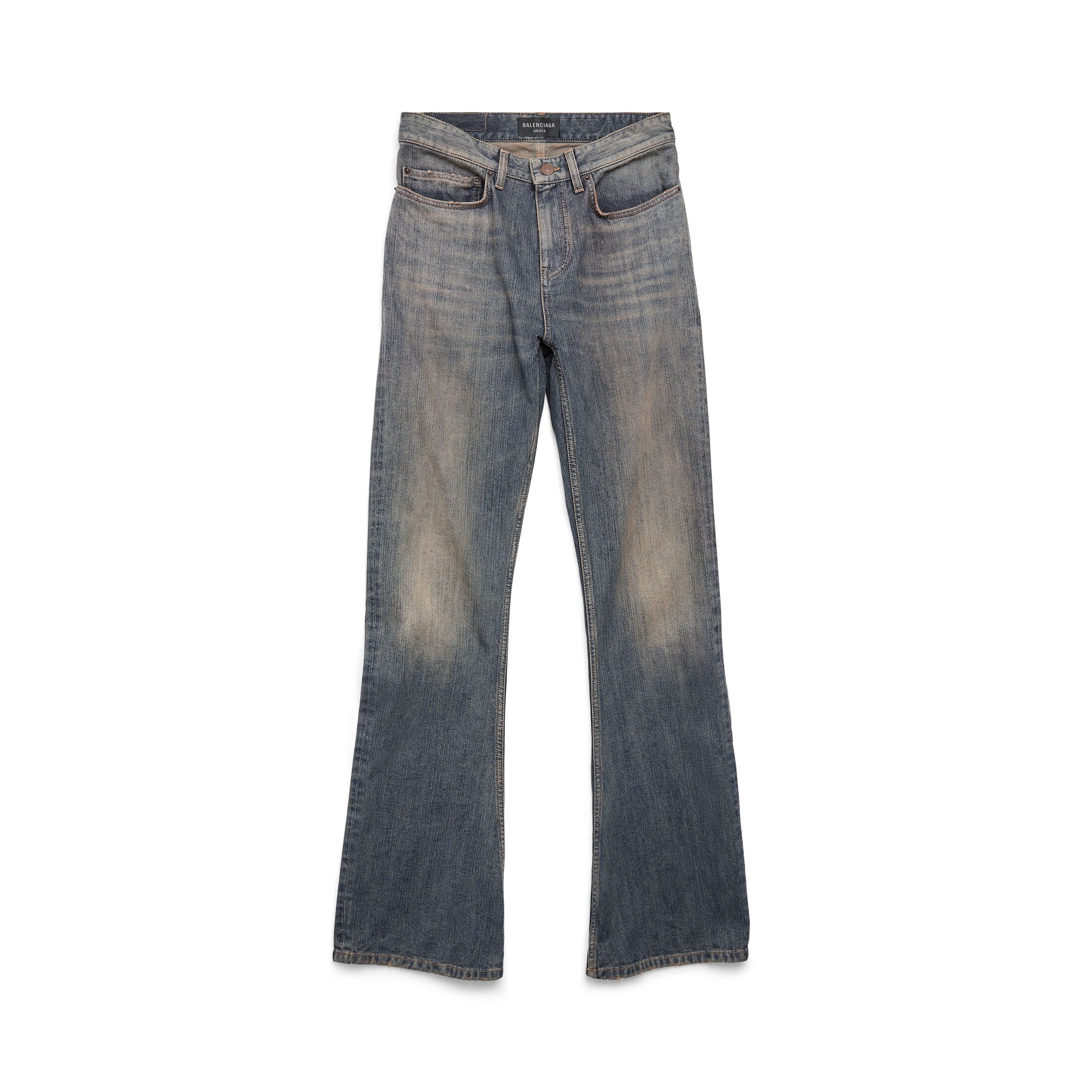 Balenciaga Pantaloni Bootcut - Blu - Uomo - XL - Cotone