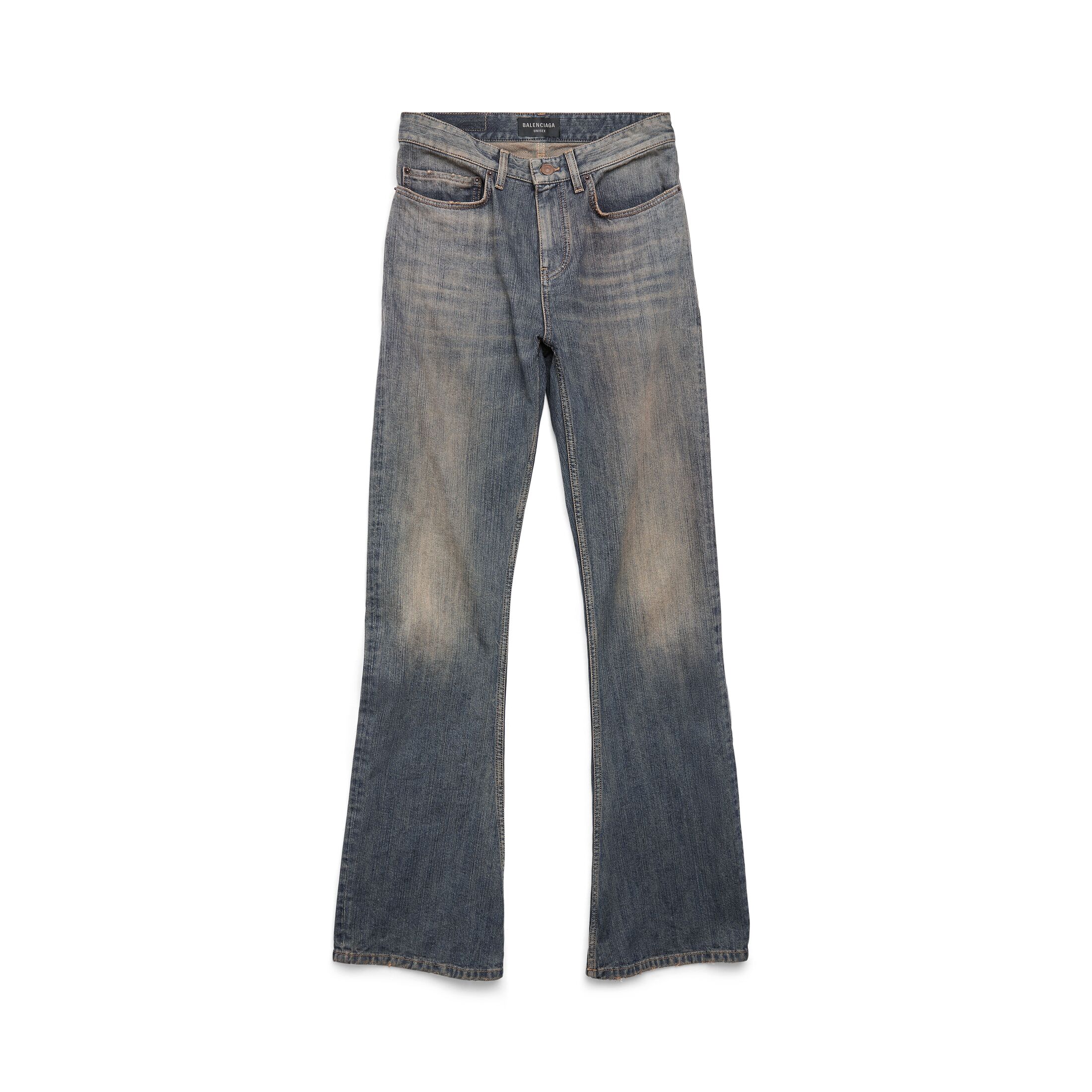 Balenciaga Bootcut Trousers - Blue - Men's - - Cotton