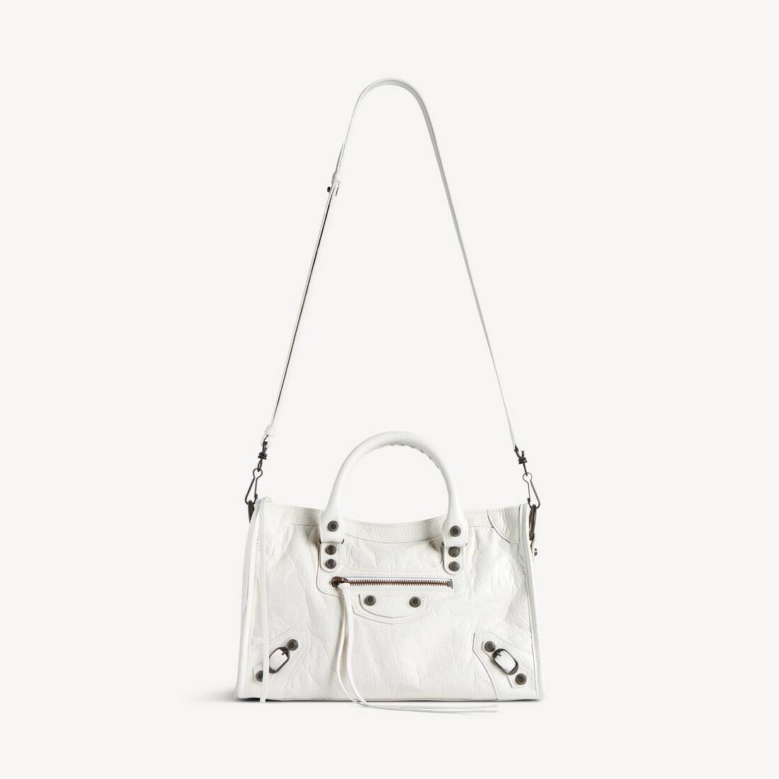 발렌시아가 여성 화이트 레 시티 스몰 백 8114422ABEK9104