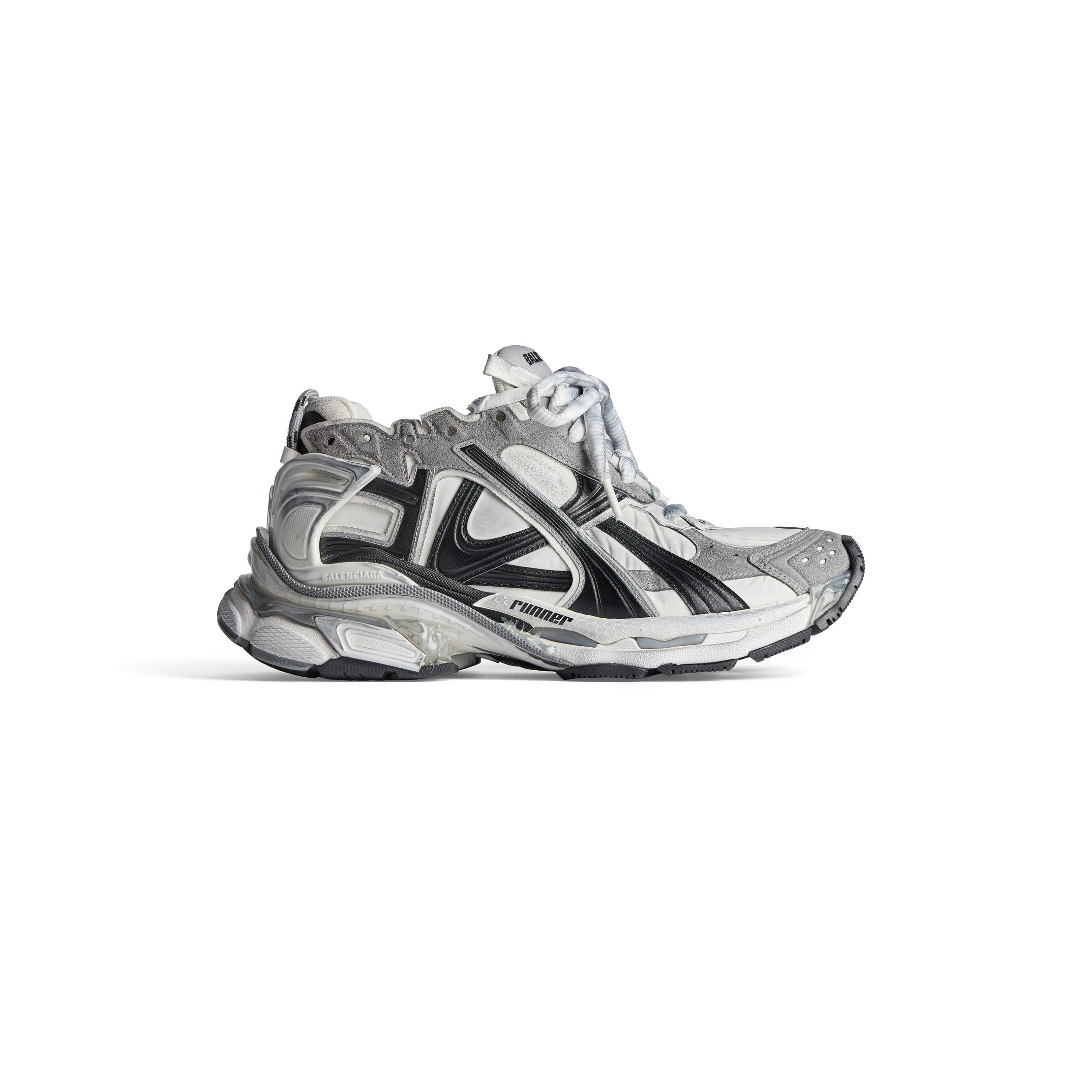 Men's Runner Sneaker in Grey/white/black | Balenciaga US