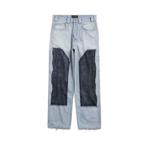 ripped off loose fit pants