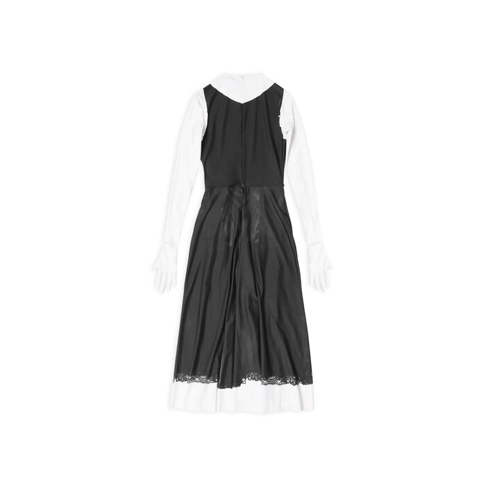 trompe l'oeil slip dress 