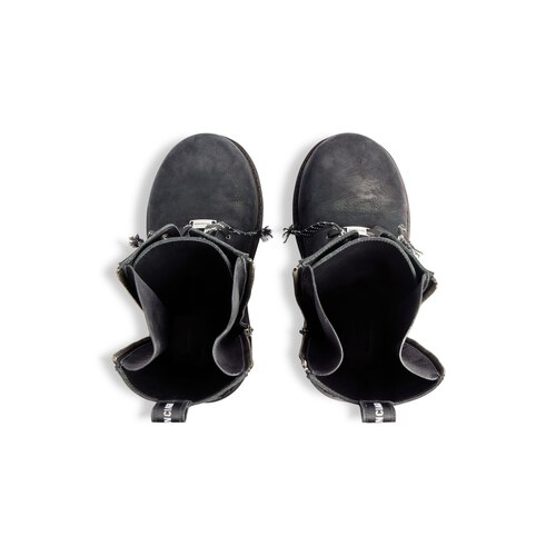 stivaletti con zip stomper